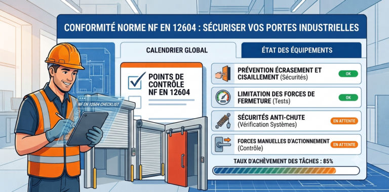 Norme NF EN 12604 : sécuriser vos portes industrielles en Ardennes